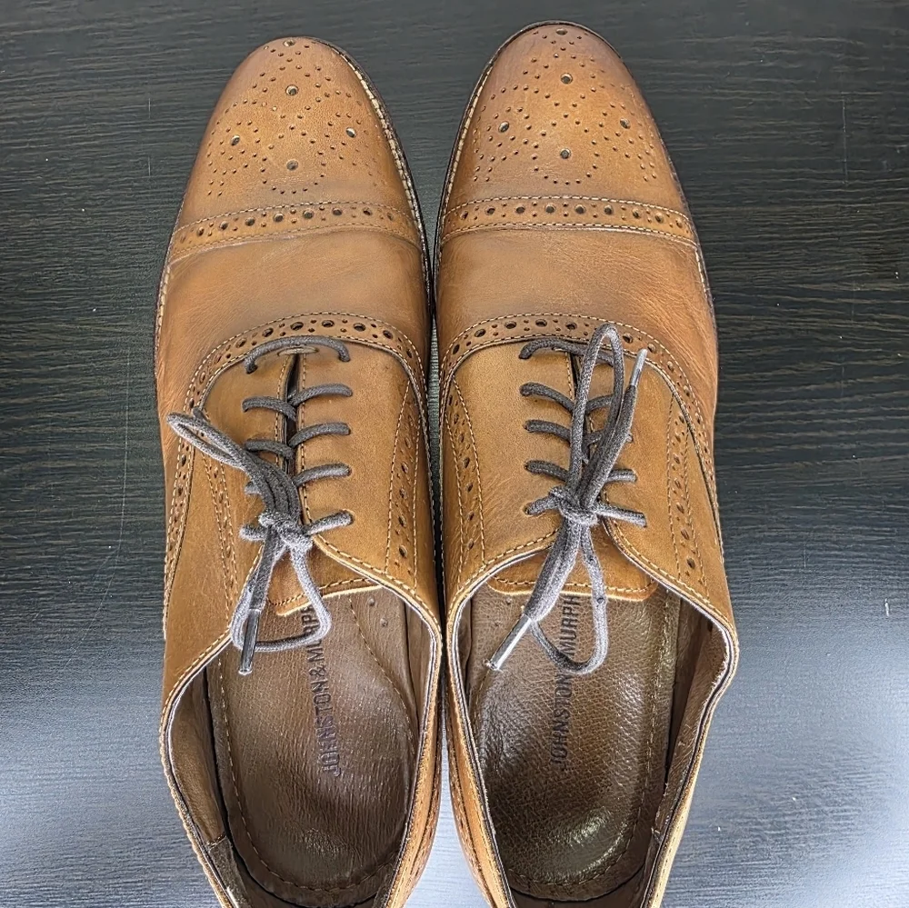Johnston & Murphy Conard Cap Toe Oxford Mens Shoe Size‎ 10M 20-8682